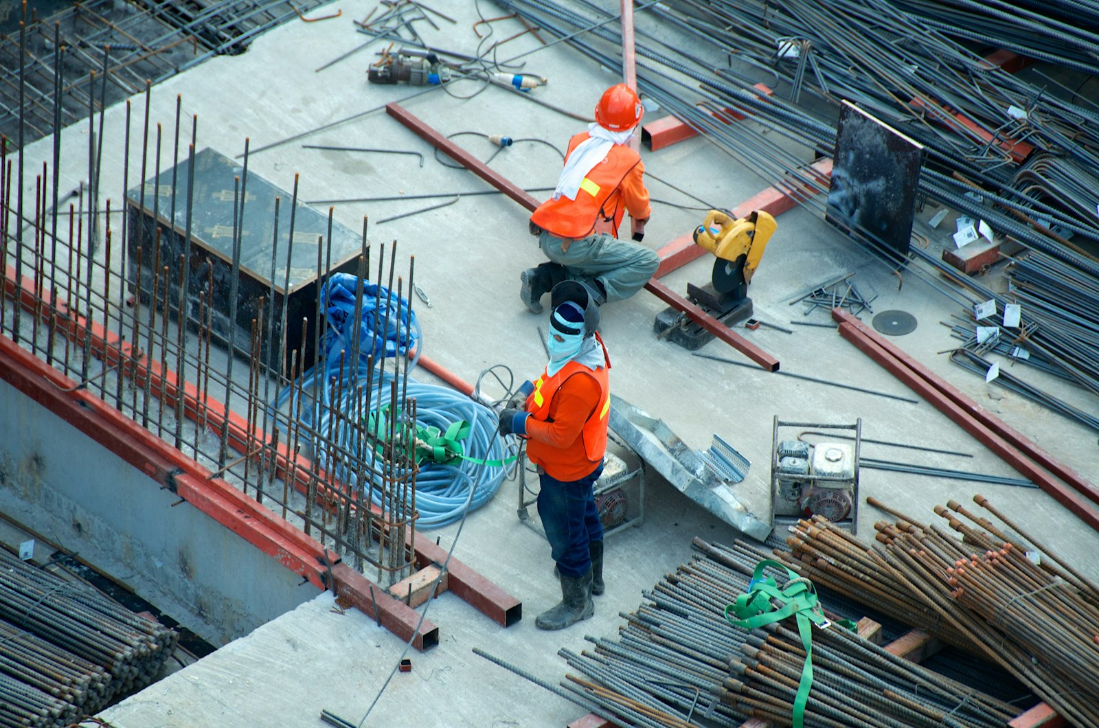 Cantiere Quantica Costruzioni, fondamenta in lavorazione